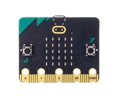 BBC micro:bit 2 GO - edukacinis modulis Cortex M4 akselerometras Bluetooth LED 5x5 + priedai