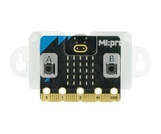 BBC micro:bit dėklas V1 ir V2 su šoniniais tvirtinimo laikikliais - skaidrus - Kitronik 56103