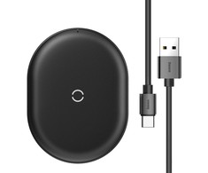 Belaidis indukcinis įkroviklis Baseus Cobble 15W - Juodas