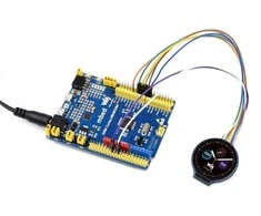Bendrasis LCD IPS ekranas 1.28" 240x240px, skirtas Raspberry Pi ir Arduino, apvalus, Waveshare 19192