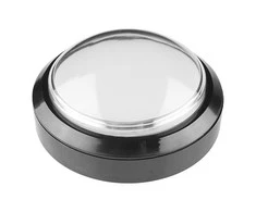 Oem BIG Push Button 10cm - baltas