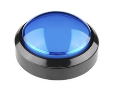 Oem BIG Push Button 10cm - mėlynas