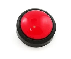 Oem BIG Push Button 10cm - raudonas