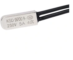 Bimetalinis termostatas KSD 9700 NC - 5A 250V 50℃ - normaliai uždaras termostatas - šiluminė apsauga