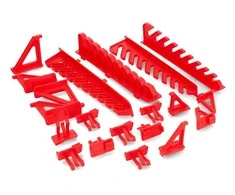 Binner Hooks priedų rinkinys KBH20 - skirtas Binner Board įrankių lentai - 20 vnt - Kistenberg