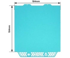 BIQU Panda spausdinimo plokštė CryoGrip Pro Glacier - dvipusis magnetinis sluoksnis - Bambu Lab A1 mini spausdintuvams - 184x184mm