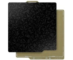 BIQU Panda Textured PEI x Smooth PEO - dvipusis magnetinis sluoksnis - Bambu Lab P1 X1 ir A1 spausdintuvams - 257x257mm