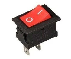 Oem Bistabilus svirties jungiklis KCD1 - raudonas matinis - 21x15mm - ON/OFF jungiklis 230V - 2PIN