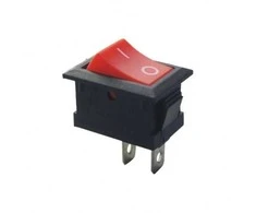 Oem Bistabilus svirties jungiklis KCD1 - raudonas matinis - 21x15mm - ON/OFF jungiklis 230V - 2PIN