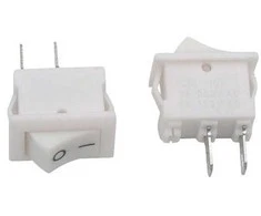 Oem Bistabilus svirties jungiklis KCD11 - baltas - 21x15mm - ON/OFF jungiklis 230V - 2PIN