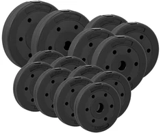 Bituminių apkrovų rinkinys 30kg (8x1.25kg + 4x2.5kg + 2x5kg), skylė 31mm, REBEL ACTIVE