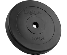 Bituminių svarelių rinkinys 2x10kg, skylė 31mm, klasikinė plokštė, REBEL ACTIVE