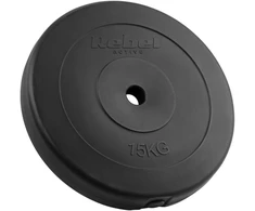 Bituminių svarelių rinkinys 2x15kg, skylė 31mm, klasikinė plokštė, REBEL ACTIVE