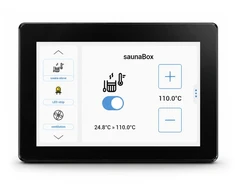 BleBox controlPanelM – 5 colių WiFi išmanusis ekranas / valdymo skydelis – juodas