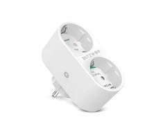BlitzWolf išmanusis prietaisas su dviem lizdais ir energijos vartojimo matavimo funkcija WIFI 3680W