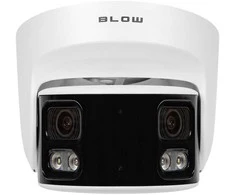 BLOW 8MP IP kamera BL-I8SS40TWM 4 mm baltas kupolinis panoraminis dvigubas objektyvas