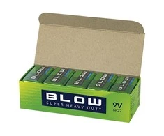 Baterija BLOW SUPER HEAVY DUTY, 9V, 6F22 - 10 vnt
