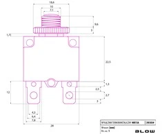 Blow Bimetalinis grandinės pertraukiklis MR1 10A