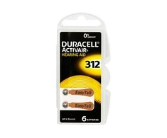 DA-312 DURACELL klausos aparato baterijos 6vnt