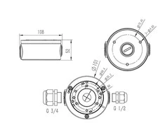Blow Fotoaparato dėžutė metalinė balta BL-D31W
