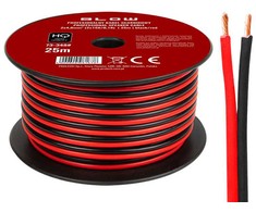 Blow Garsiakalbio kabelis 2x4.00mm juodas-raudonas 25m