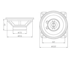 BLOW 0945# Automobilinis garsiakalbis BLOW WH-1416 4 2 krypčių