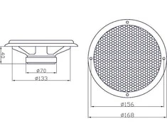 Blow Pūskite Garsiakalbis 100W WH-1606 6,5"