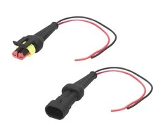 Blow Hermetiška 2-PIN jungtis pilna - 2PIN kištukas + lizdas su kabeliu 20cm OH-2