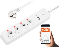 Blow Išmanioji maitinimo juosta 1.5 m 2xUSB+USB-C WiFi TUYA