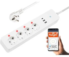 Blow Išmanusis maitinimo laidininkas BALTA 3m 2xUSB+USB-C WiFi TUYA