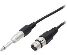 Blow Jungtis PLUG 6.3MN-XLR mikrofonas PLUG 1.5m