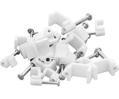 Blow Kabelio laikiklis 6/4mm baltas plokščias