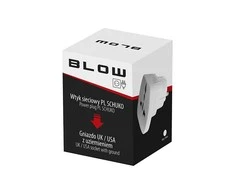 Blow Maitinimo kištukas WT.PL/GN.UK, JAV baltas didelis