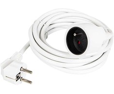 Blow PR-160 prailgintuvas, 1 lizdas su įžeminimu, 5 m, baltas (3x1.5 mm)
