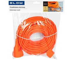 Tinklo ilgintuvas Blow PR-160, 1 lizdas, be įžeminimo, 20 m, oranžinis (2 x 1,5 mm)