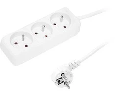 Blow PR-370P 3 lizdų maitinimo ilgintuvas su įžeminimu 1.5 m baltas 3x1.5 mm