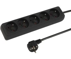Blow PR-570P 5 lizdų ilgintuvas su įžeminimu 3 m juodas 3x1.5 mm