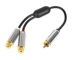 Blow RCA skirstytuvas: WT-2GN METAL su 15 cm kabeliu