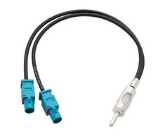 0224# Oem Automobilio antenos adapteris Ford 2xFAKRA (M)-DIN kištukas