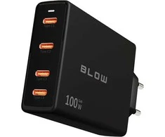 Blow Sieninis įkroviklis USB-Cx4 PD 100W GAN juodas