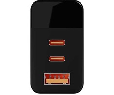 Blow Sieninis įkroviklis USB lizdas + USB-Cx2 PD 65W GAN juodas