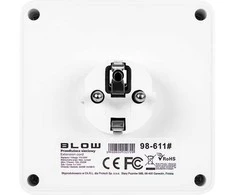 Blow Skirstytuvas R-20 PR 2 LIZDAI + 2 USB + USB-C, juodas