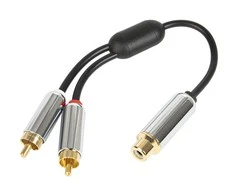 Oem Blow skirstytuvas RCA lizdas - 2xRCA kištukas 15cm