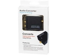 Blow TOSLINK DAC į 2xRCA+lizdo optinį keitiklį su maitinimo šaltiniu