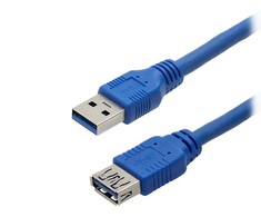 Blow USB-A 3.0 kabelis kištukas - lizdas 1.5m