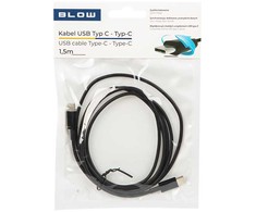 Blow USB-C - USB-C 2.0 jungtis 1.5 m, juoda