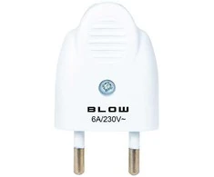Blow WT-1 PR kištukas plokščias 6A baltas