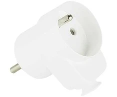 Blow WT-16G kampinis baltas kištukas su elektros lizdu