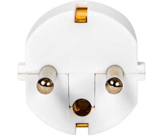 Blow WT-30 PR kištukas, tiesus, baltas