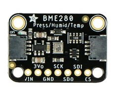 BME280, drėgmės, temperatūros ir slėgio jutiklis 110kPa I2C / SPI 3-5V, STEMMA QT / Qwiic, Adafruit 2652